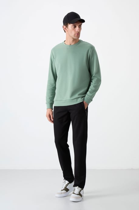 Heren Regular Fit Recht Gesneden Sweatpants - Image 2