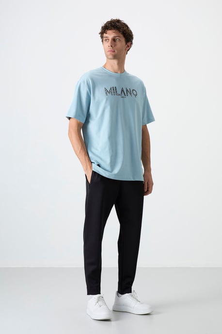 Herrars enfärgade joggbyxor - Image 3