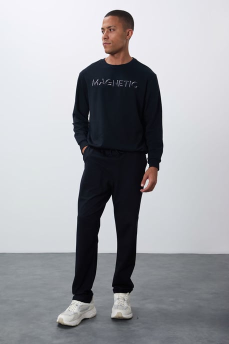 Heren Regular-Fit Katoenmix Sweatpants - Image 2
