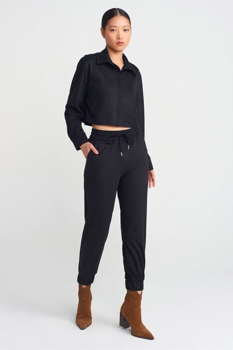Faux Suede Joggingbyxor - Image 1