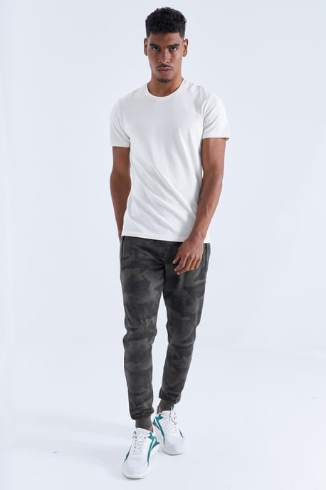 Heren Camouflage Slim Fit Trainingsbroek - Image 1
