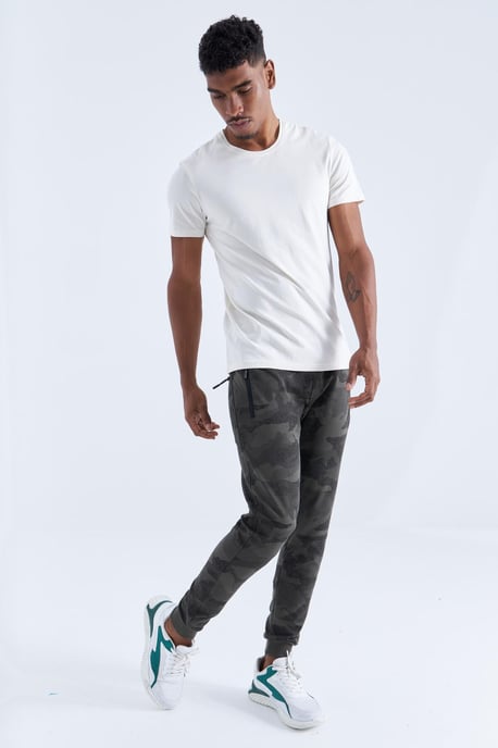 Heren Camouflage Slim Fit Trainingsbroek - Image 3