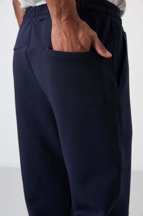 Herrarnas polyester sweatpants med normal passform - Image 4