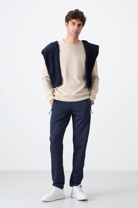 Heren Regular Fit Rechtvallende Sweatpants - Image 1