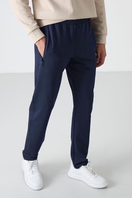 Heren Regular Fit Rechtvallende Sweatpants - Image 2