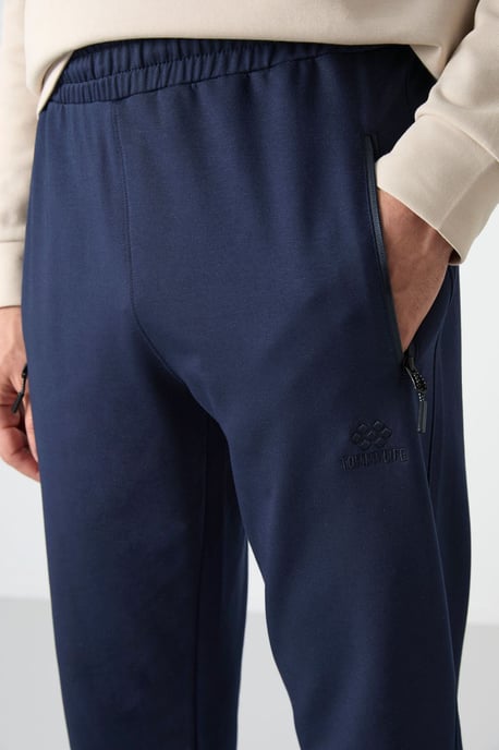Heren Regular Fit Rechtvallende Sweatpants - Image 4