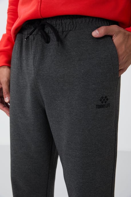 Heren Regular-Fit Katoenmengsel Sweatpants - Image 3