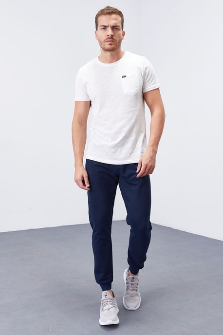 Herr Slim-Fit Fleecebyxor - Image 1
