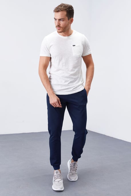 Herr Slim-Fit Fleecebyxor - Image 3