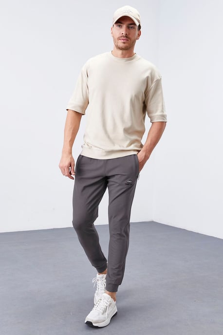 Herr Slim-Fit Fleecebyxor - Image 3