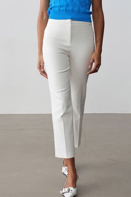 High-waisted Flared Capri Broek - Image 4