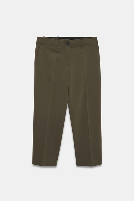 Dames Hoge Taille Capri Broek met Ceintuurlint - Image 5