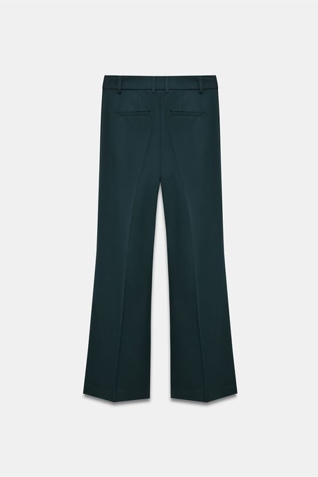 Dames Hoge Taille Flared Gabardine Broek - Image 6