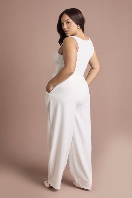 Plus Barrel Leg Tailored Trouser - Image 2