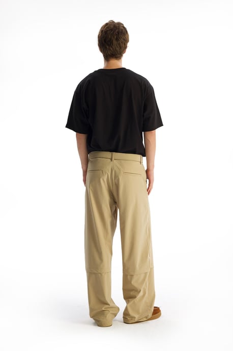 Bältesförsedda Gabardin Raka Byxor - Image 5
