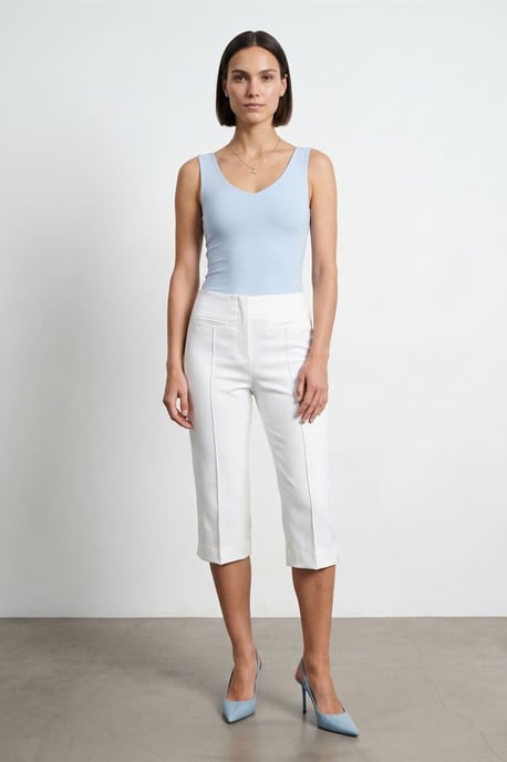 Hoge Taille Capri Sigarettentrousers - Image 4