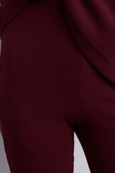 High-Waist Flare Knit Pants - Image 4