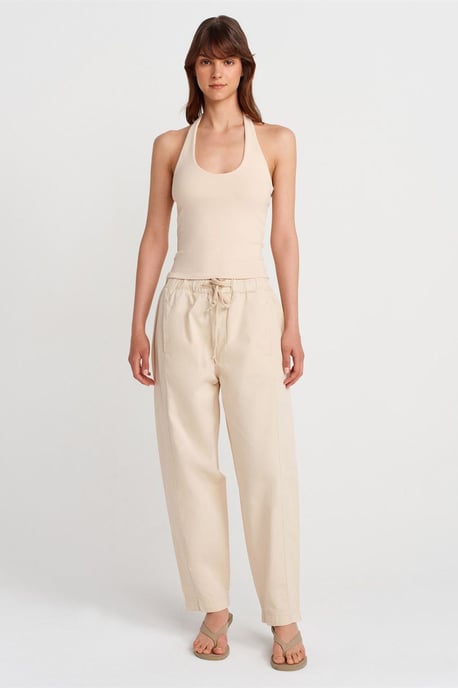 Katoenen Poplin Rechzijdige Joggingbroek - Image 1