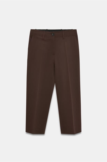 Dames Hoge Taille Capri Broek met Ceintuurlint - Image 4