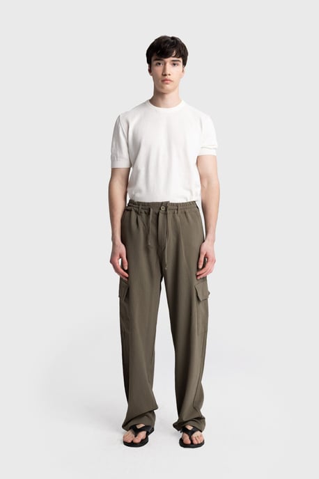 Heren Katoenen Rechte Knit Broek - Image 1