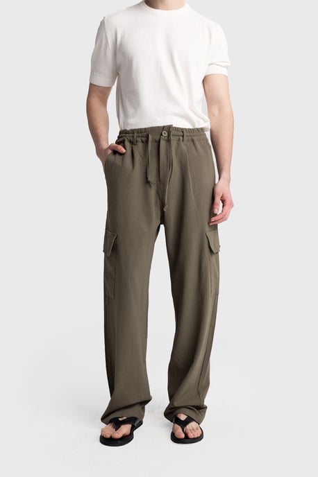 Heren Katoenen Rechte Knit Broek - Image 2