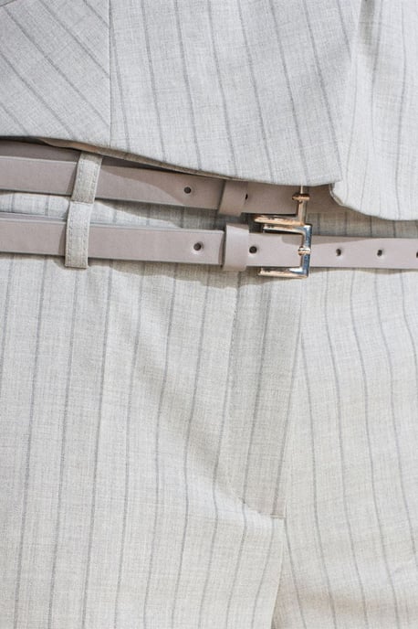 Gestreepte Rechte Broek met Ceintuur - Image 4