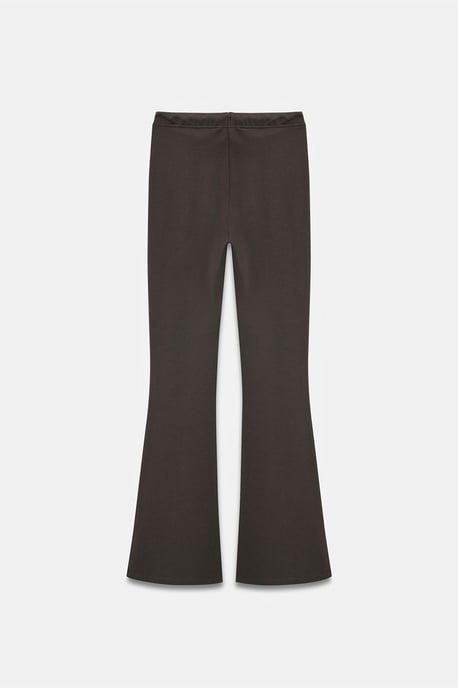 Midden taille flare jerseybroek met trekkoord - Image 5