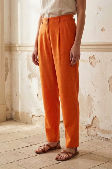 Hoge Taille Rechte Crepe Broeken - Image 2