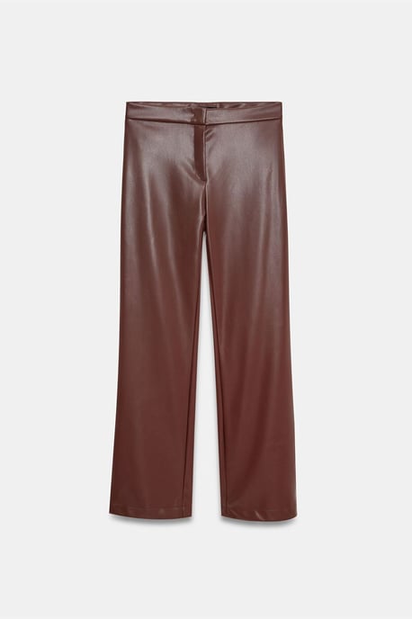Dames Neplederen Flared Broek - Image 5