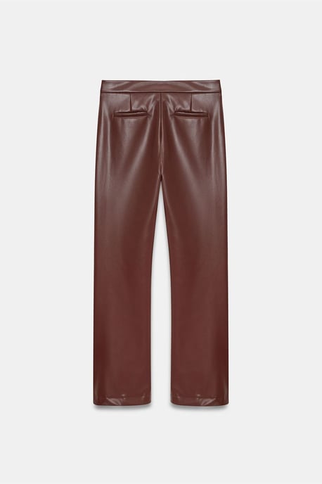 Dames Neplederen Flared Broek - Image 6