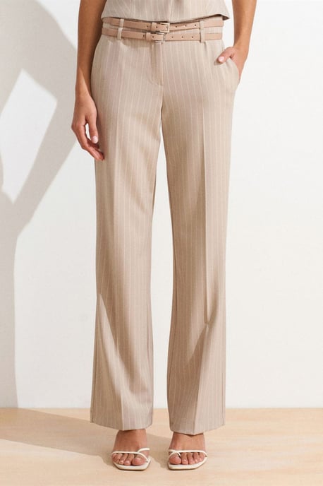 Gestreepte Rechte Broek met Ceintuur - Image 5