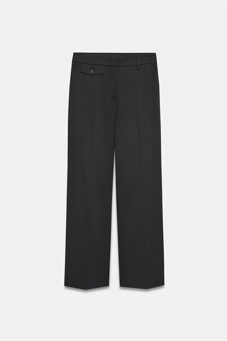 Women's High-Waist Straight-Leg Crepe Trousers - Image 5