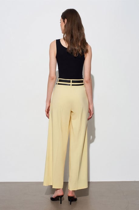 Hoge Taille Wijde Pantalon met Plissé - Image 2