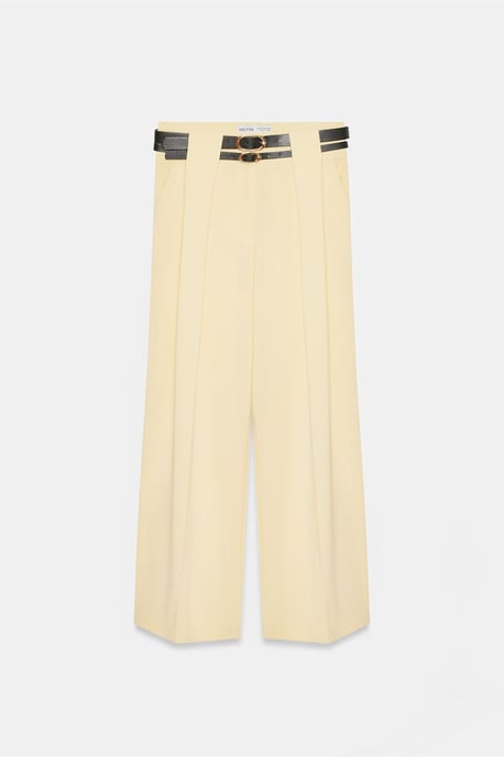 Hoge Taille Wijde Pantalon met Plissé - Image 5