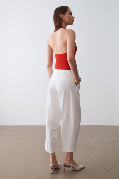 Hoge Taille Wijde Pantalon van Crepe - Image 2