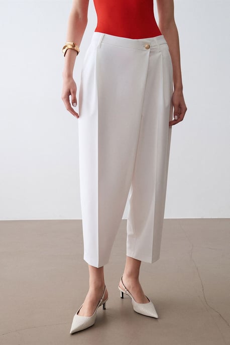 Hoge Taille Wijde Pantalon van Crepe - Image 3
