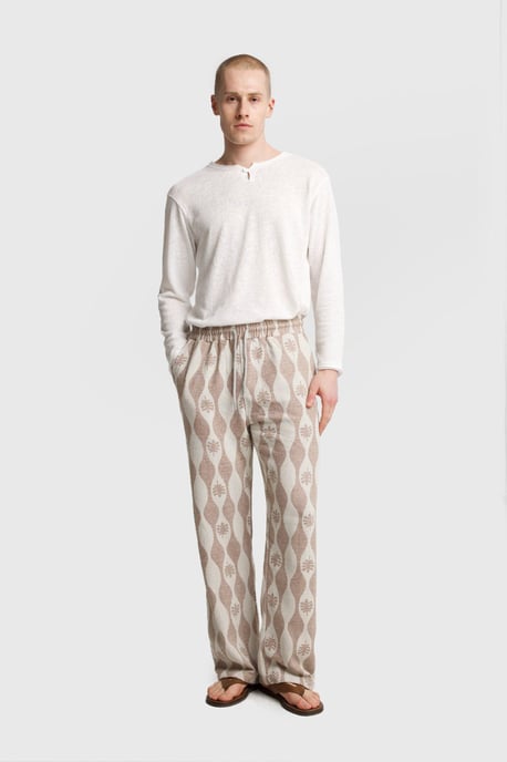Heren Katoenen Trui Wijdpantalon - Image 1
