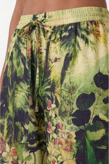 Beach Tropical Spun Viscose Cover Up Trouser - Image 2