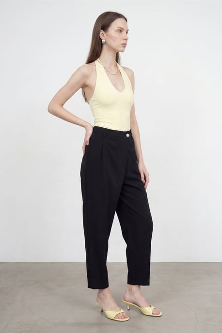 Hoge Taille Wijde Pijpen Crepebroek - Image 3