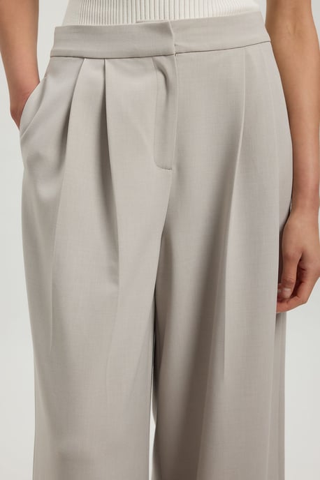 Compact Stretch Wide Leg Trouser - Image 4