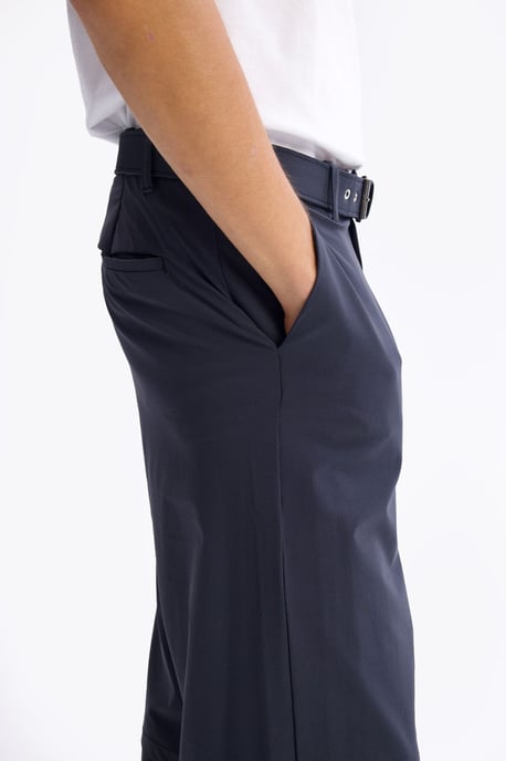 Heren Brede Pantalon van Tricot met Riem - Image 3