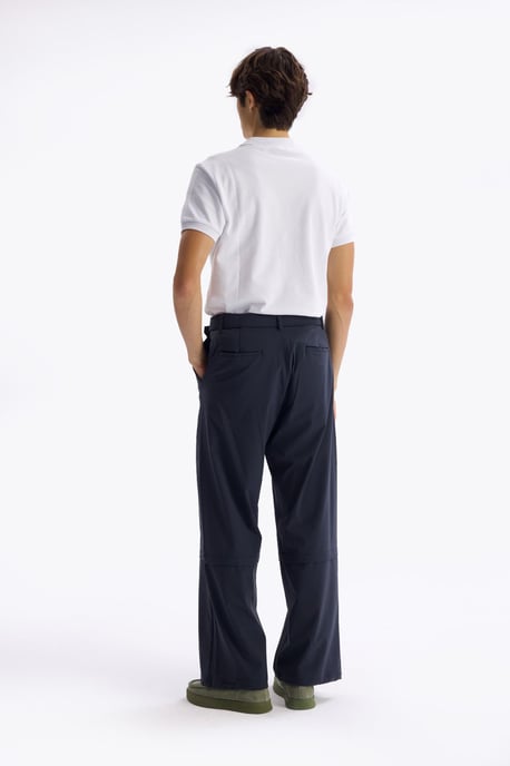 Heren Brede Pantalon van Tricot met Riem - Image 5