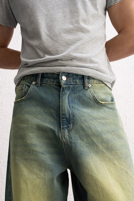 Heren Baggy Denim Broek met Zakken - Image 2
