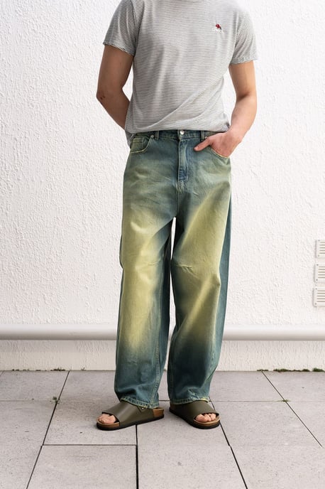 Heren Baggy Denim Broek met Zakken - Image 3