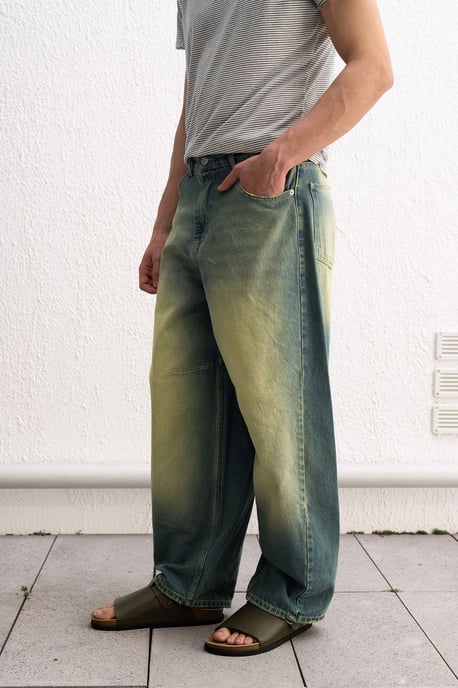 Heren Baggy Denim Broek met Zakken - Image 4