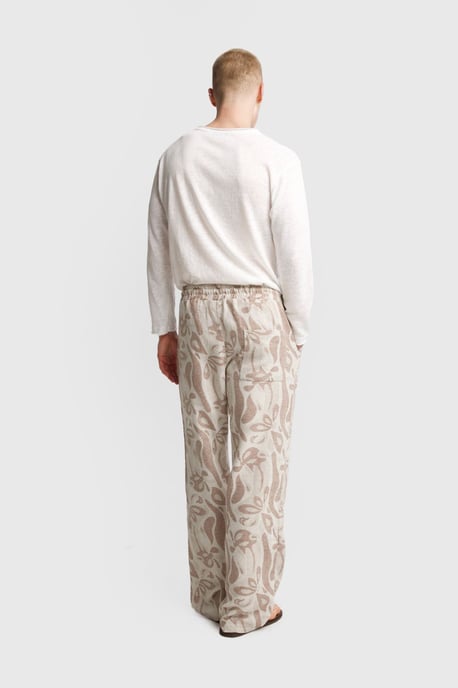 Heren Katoenen Bloemen Gebreide Broek - Image 3