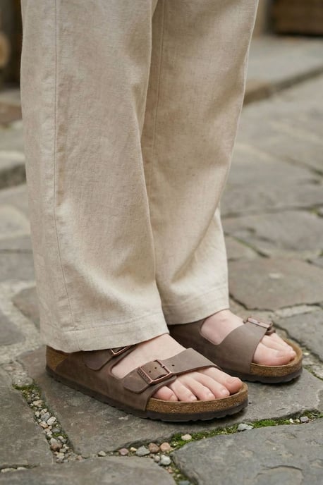 Vrouwen wijde linnenmix broek - Image 4