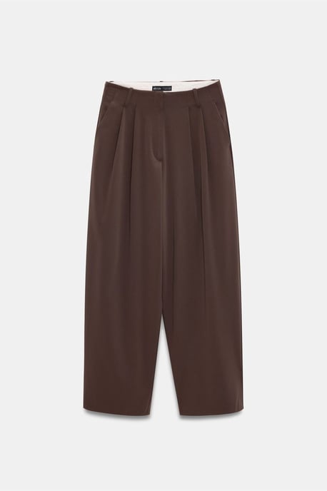 Women’s High-Waist Wide-Leg Crepe Trousers - Image 6