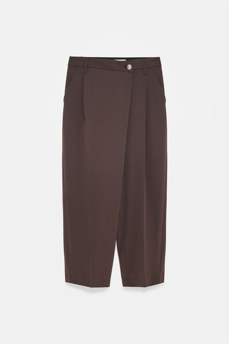 Hoge Taille Wijde Pijp Crepe Broek - Image 5