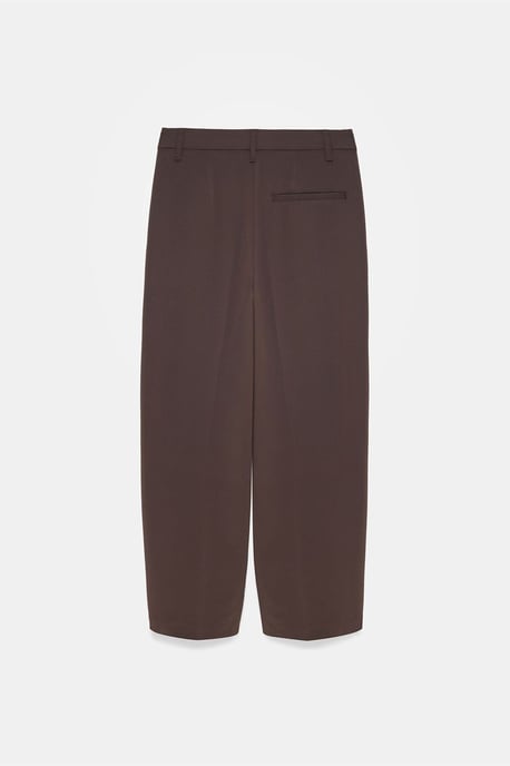 Hoge Taille Wijde Pijp Crepe Broek - Image 6